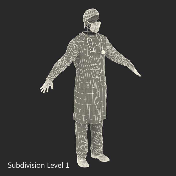 3D Surgeon Dress model