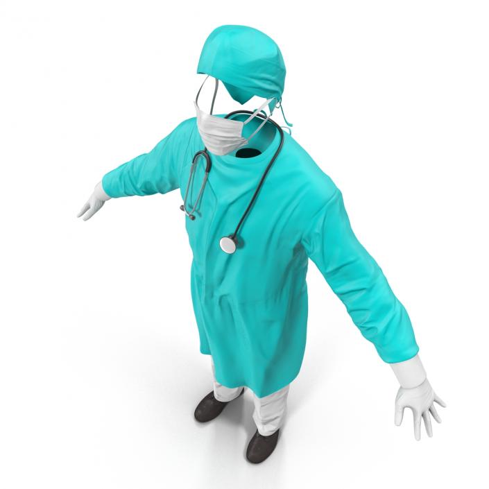 3D Surgeon Dress model