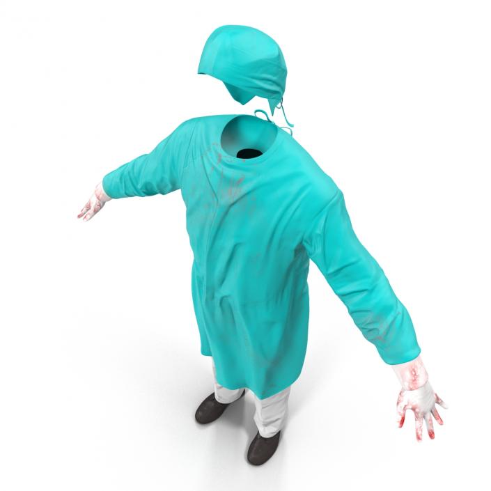 3D model Surgeon Dress 4