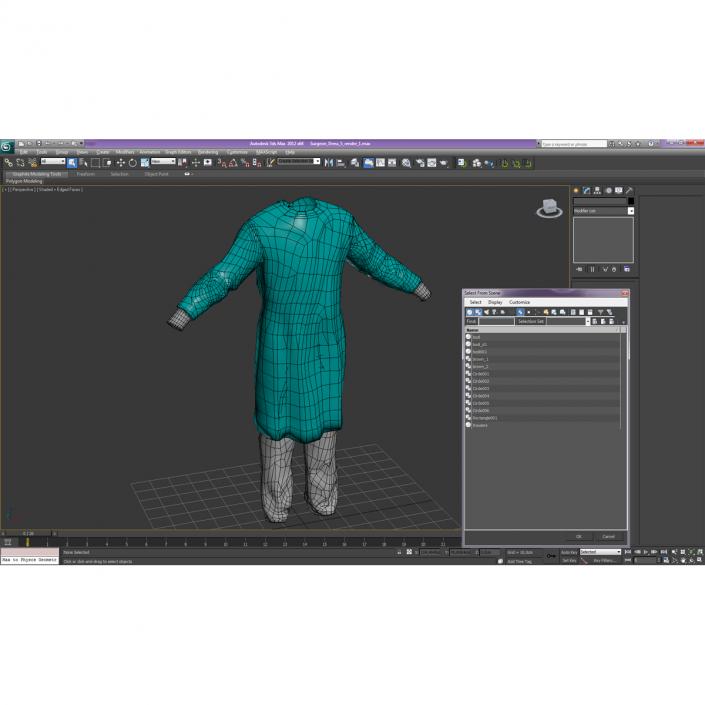 3D model Surgeon Dress 5