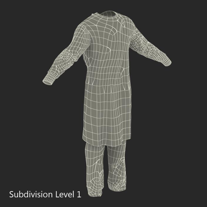 3D model Surgeon Dress 6