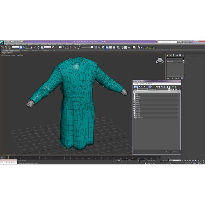 3D model Surgeon Dress 7