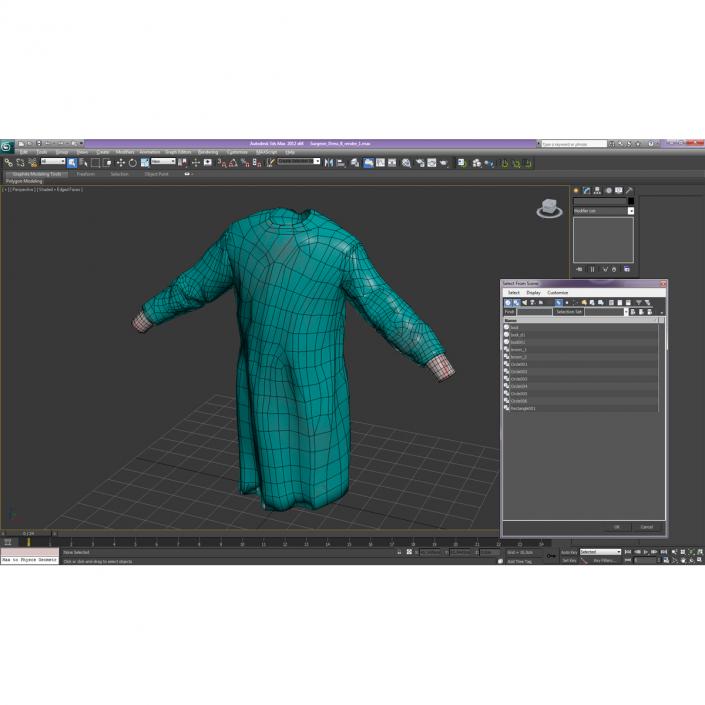 3D model Surgeon Dress 8