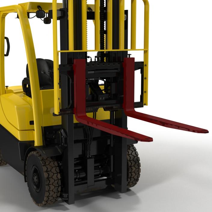 3D model Forklift Rigged