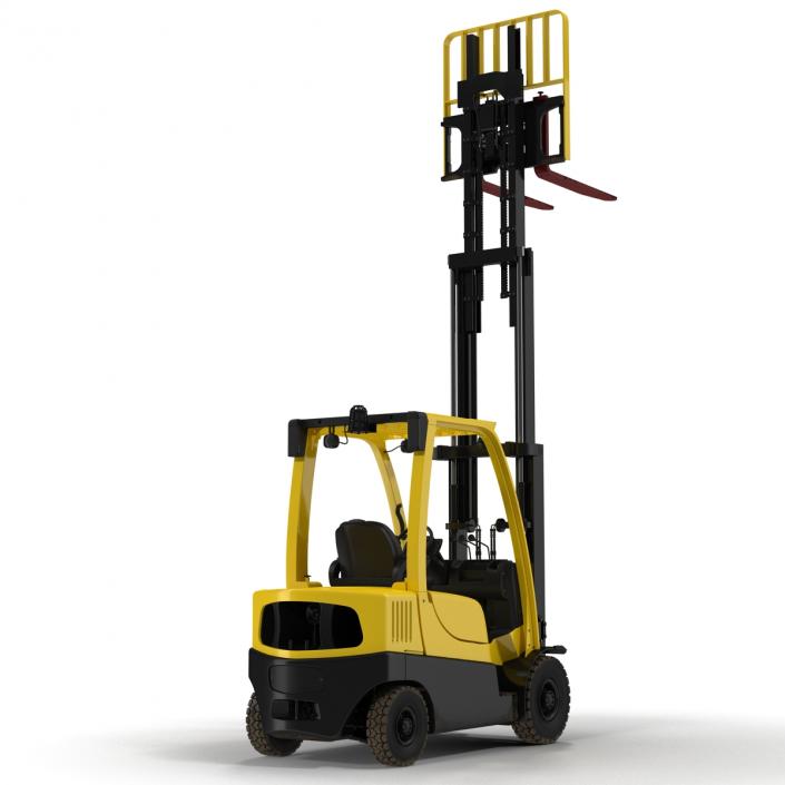 3D model Forklift Rigged