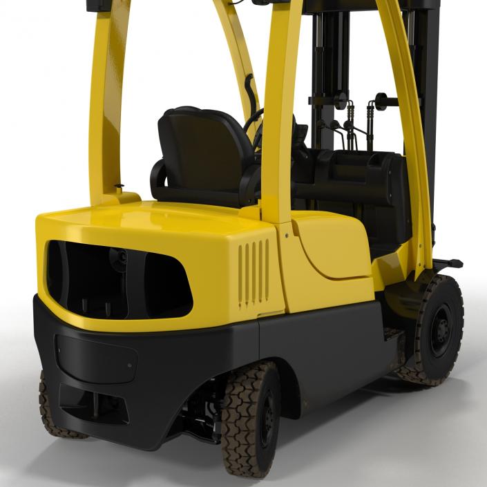 3D model Forklift Rigged