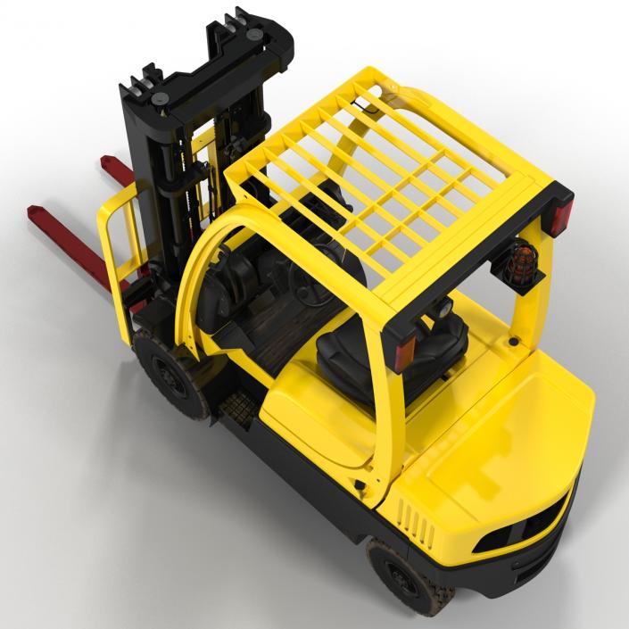 3D model Forklift Rigged