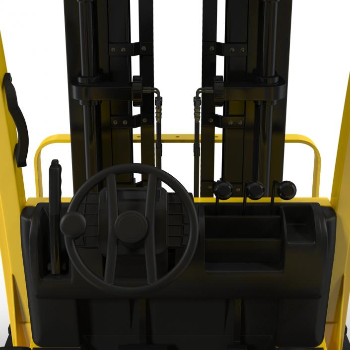 3D model Forklift Rigged