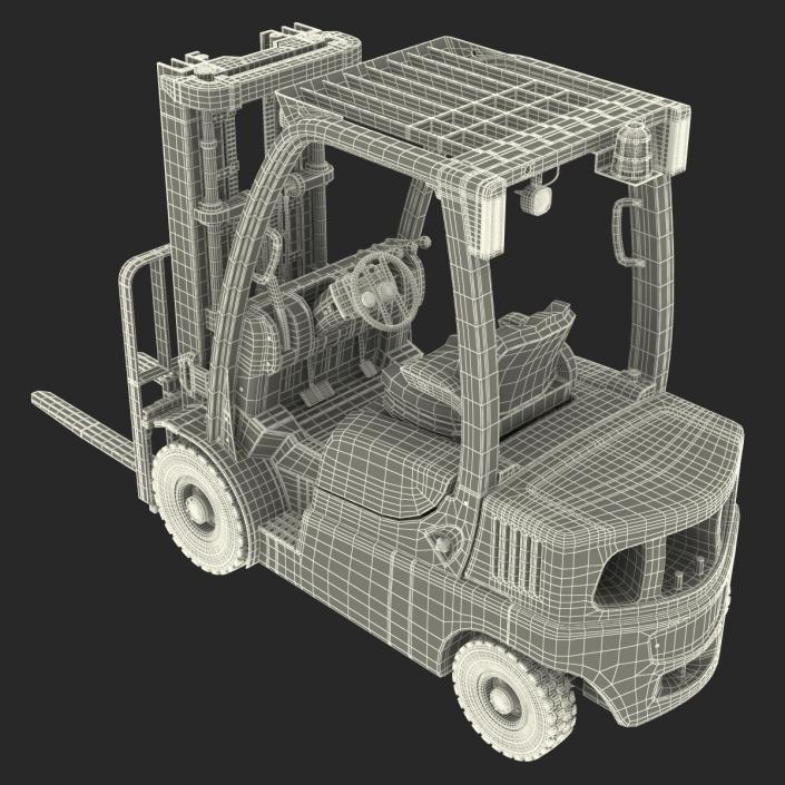 3D model Forklift Rigged