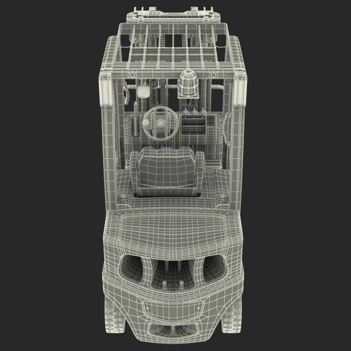 3D model Forklift Rigged