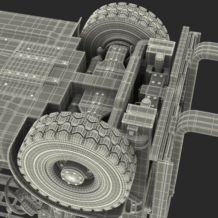 3D model Forklift Rigged