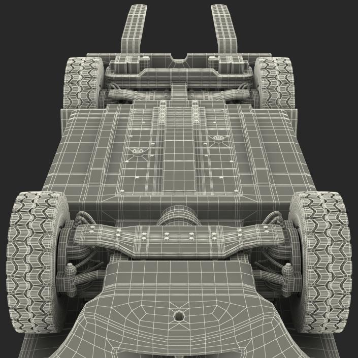 3D model Forklift Rigged