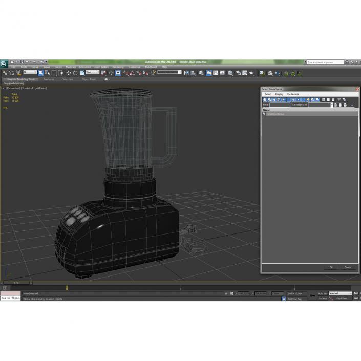 3D Blender Black model