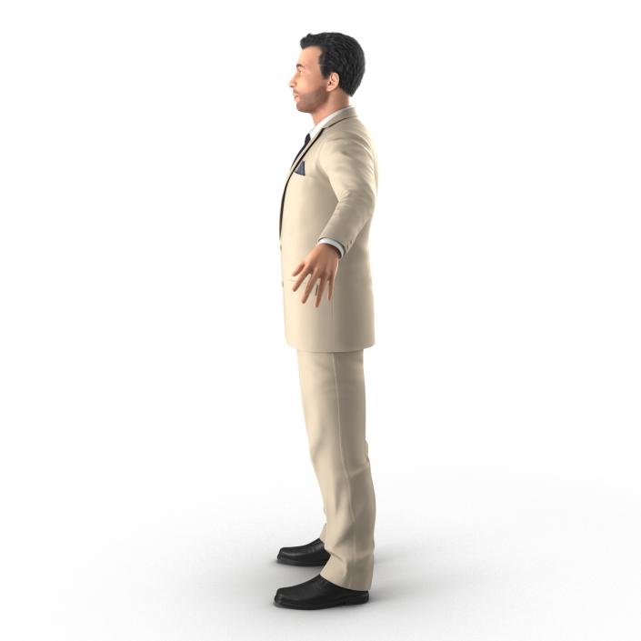 Mediterranean Businessman Rigged 3D