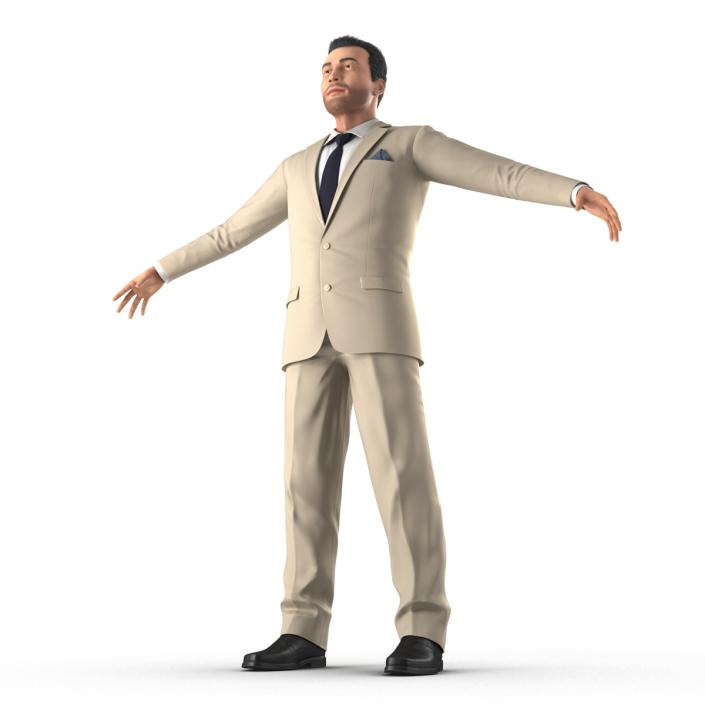 Mediterranean Businessman Rigged 3D