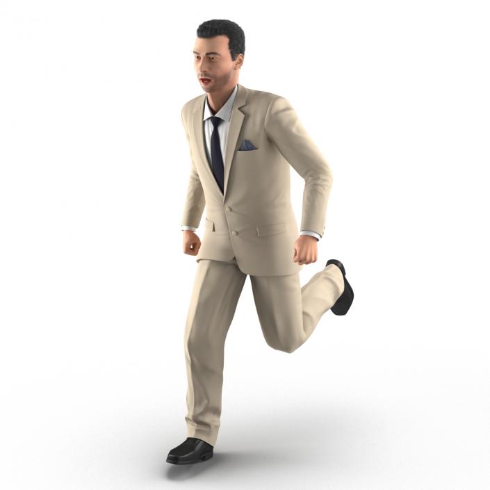 Mediterranean Businessman Rigged 3D