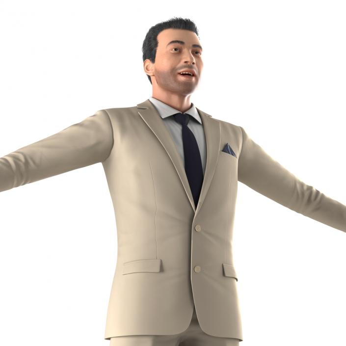 Mediterranean Businessman Rigged 3D