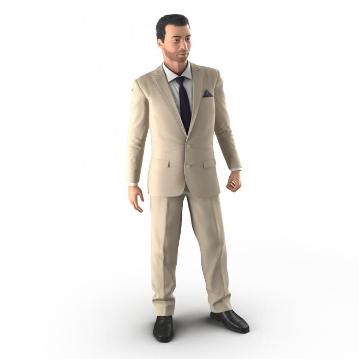 Mediterranean Businessman Rigged 2 3D model