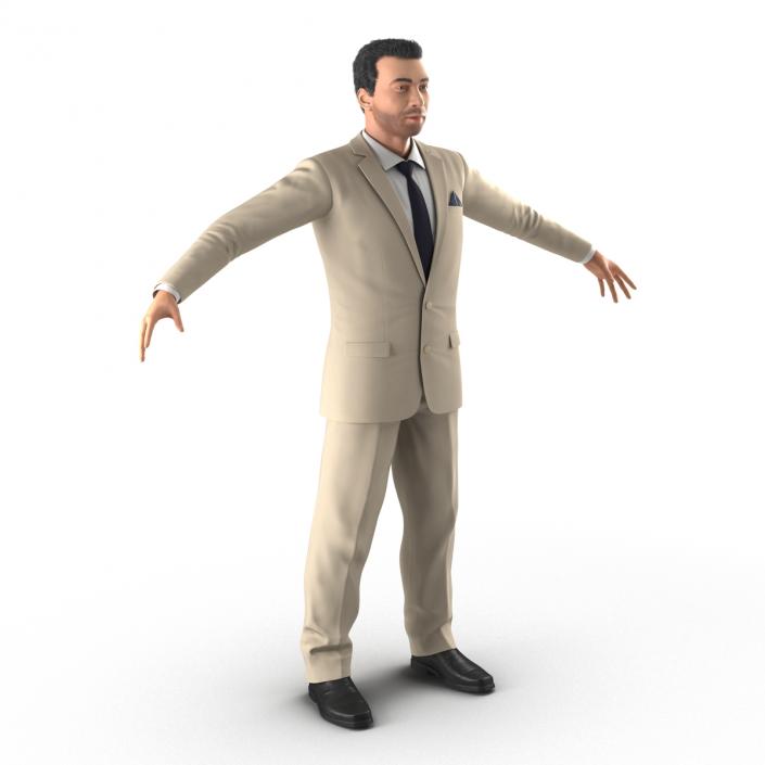 Mediterranean Businessman Rigged 2 3D model