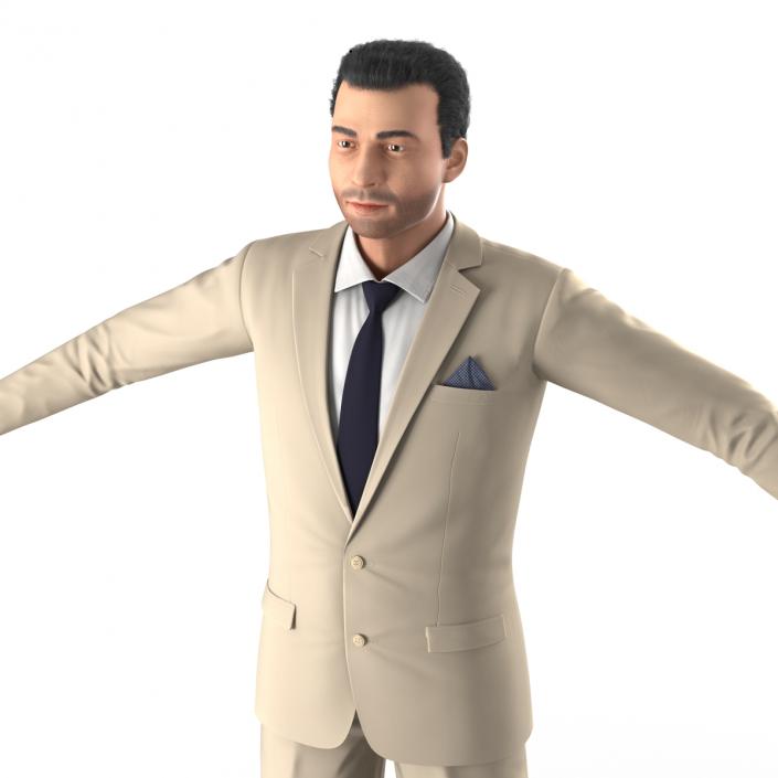 Mediterranean Businessman Rigged 2 3D model