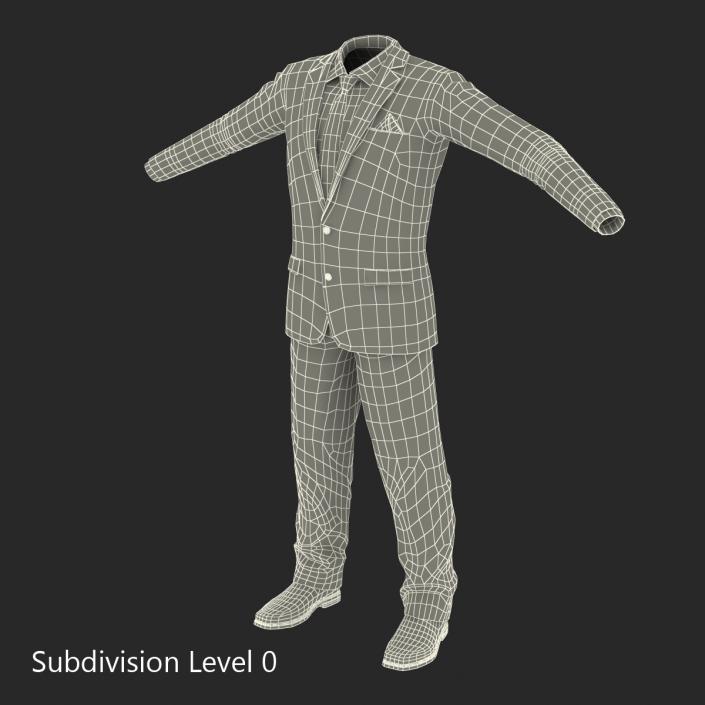 3D model Men Suit 9