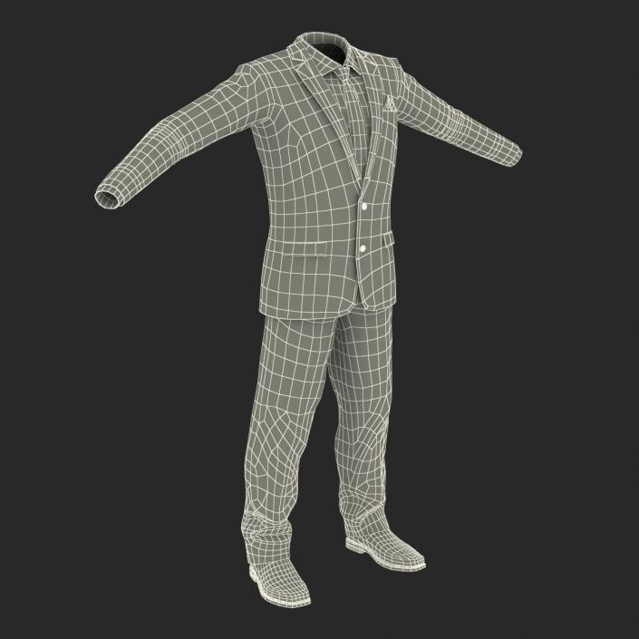 3D model Men Suit 9