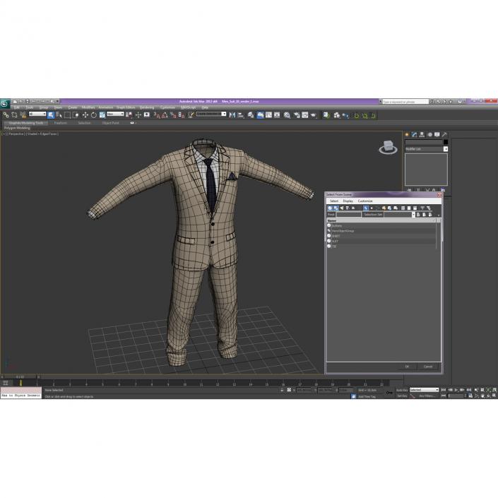 3D Men Suit 10