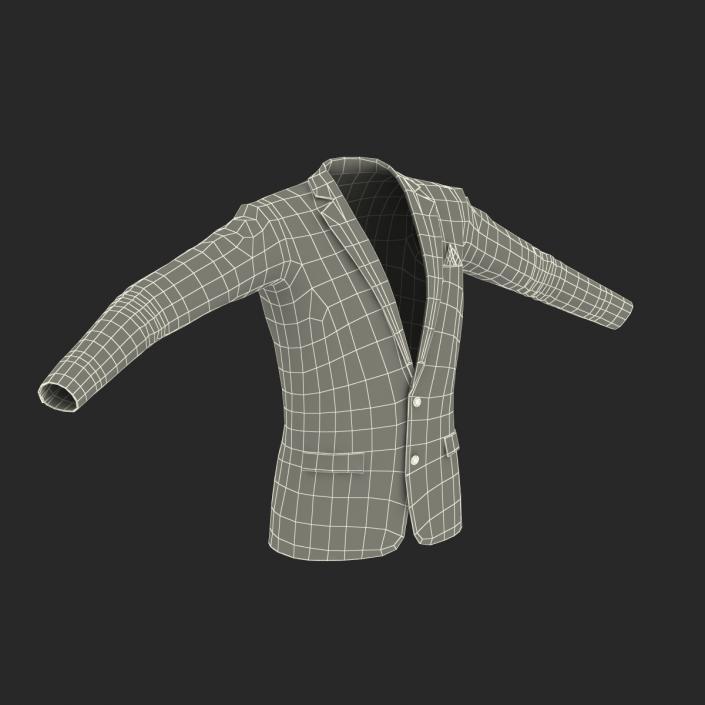 3D Mens Suit Jacket 9 model