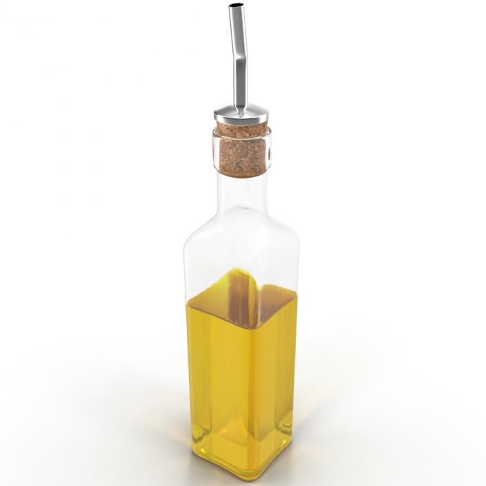 3D Olive Oil Bottle