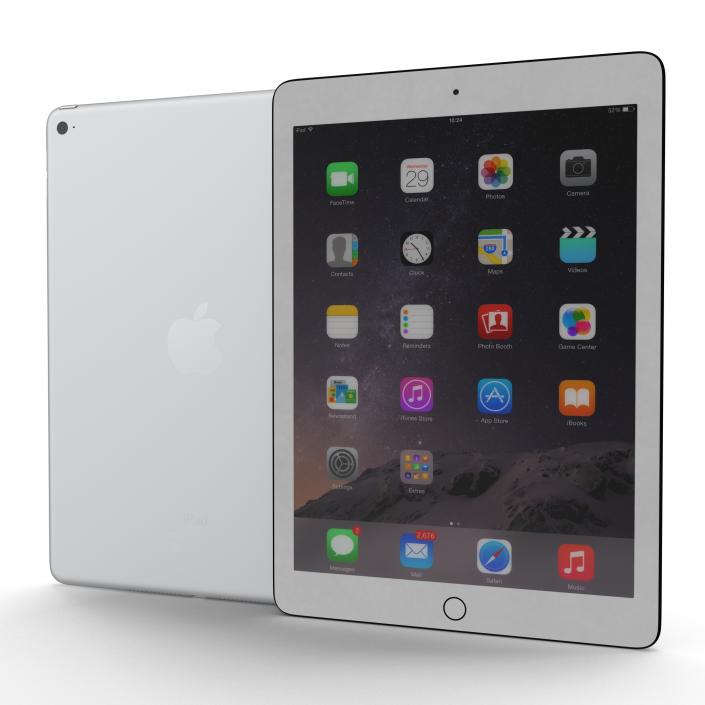 iPad Air 2 Silver 2 3D model