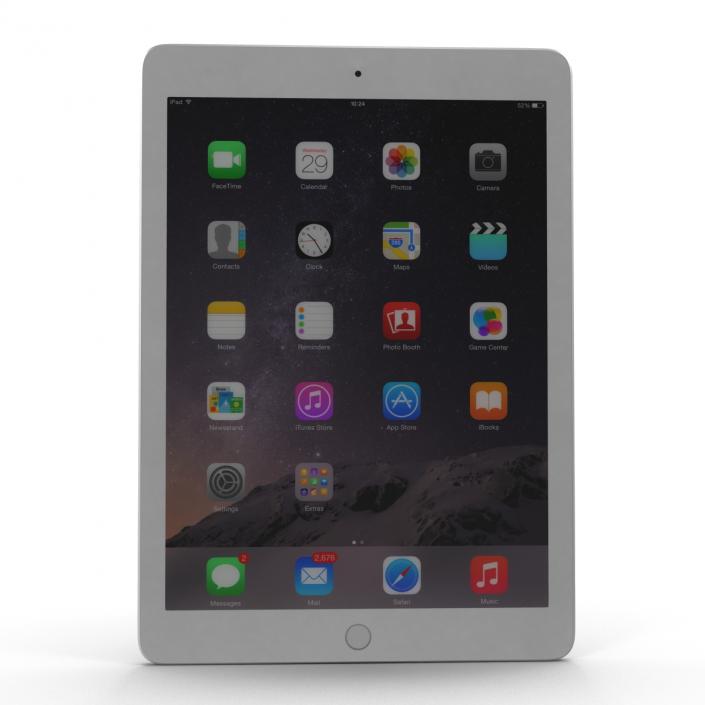 iPad Air 2 Silver 2 3D model