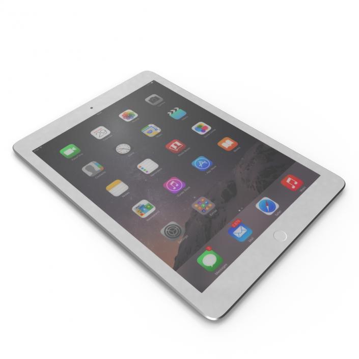 iPad Air 2 Silver 2 3D model