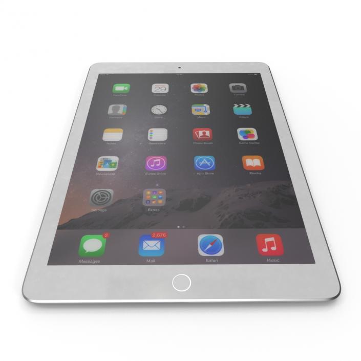 iPad Air 2 Silver 2 3D model