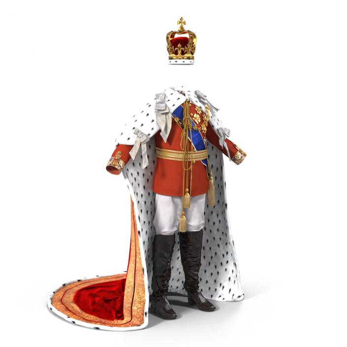 3D Royal King Costume model