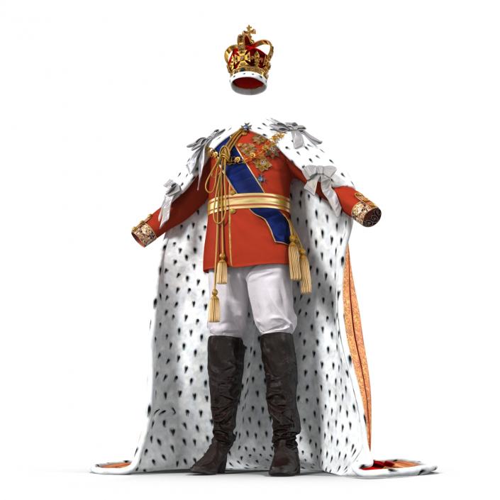 3D Royal King Costume model