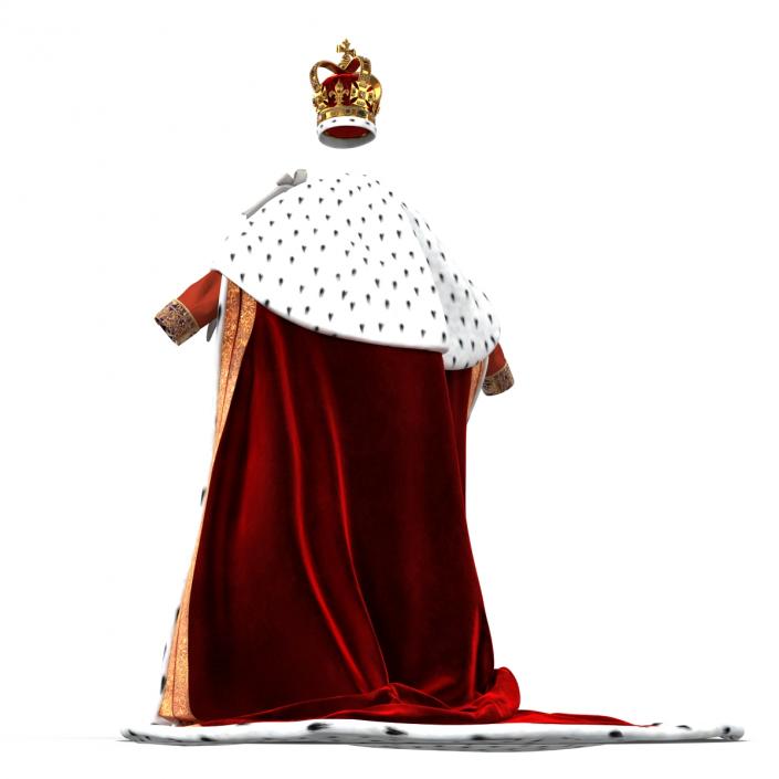 3D Royal King Costume model