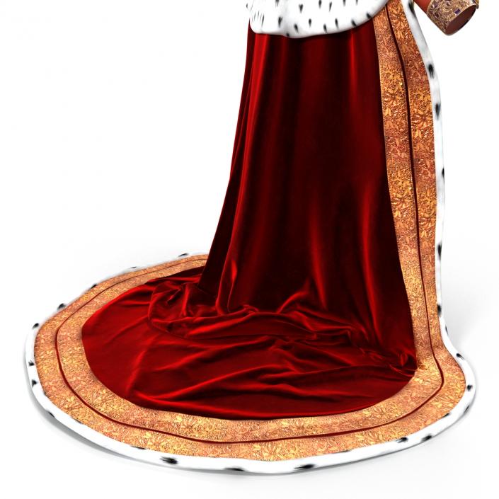 3D Royal King Costume model