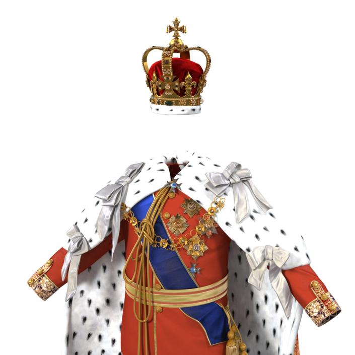 3D Royal King Costume model