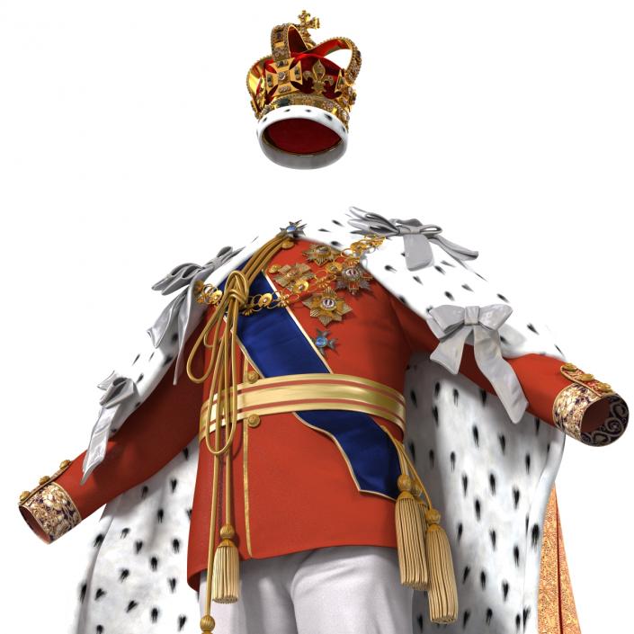 3D Royal King Costume model