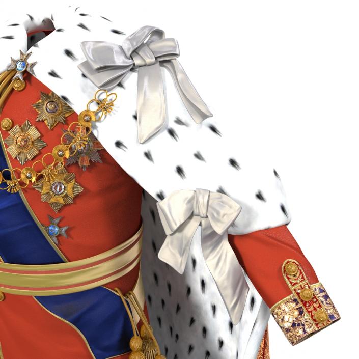 3D Royal King Costume model