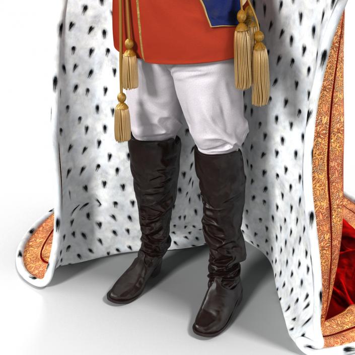 3D Royal King Costume model