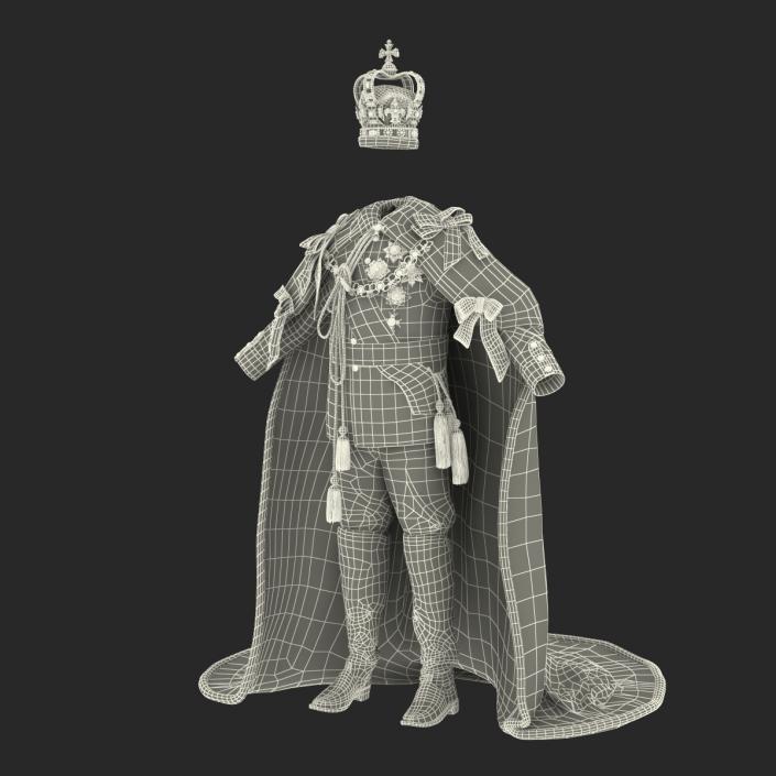 3D Royal King Costume model