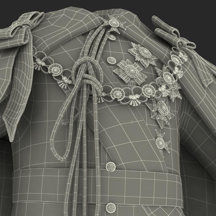 3D Royal King Costume model