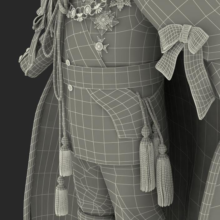 3D Royal King Costume model