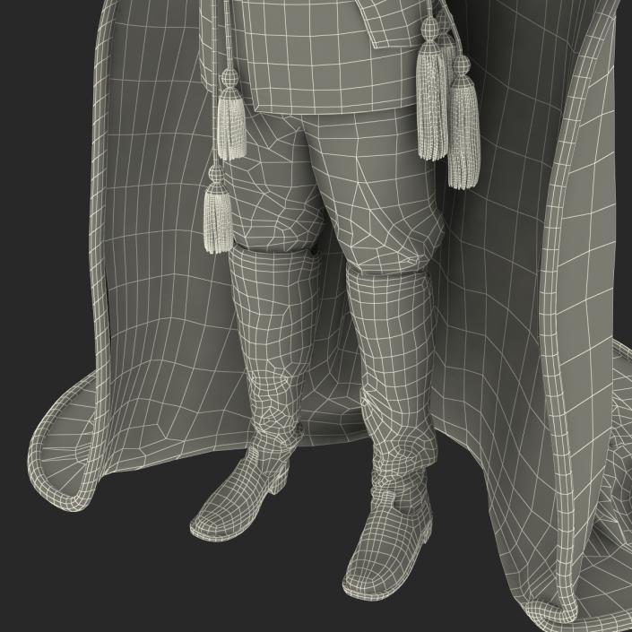 3D model Royal King Costume 2