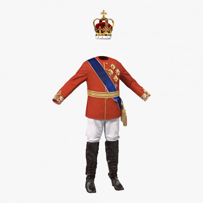 3D model Royal King Costume 3