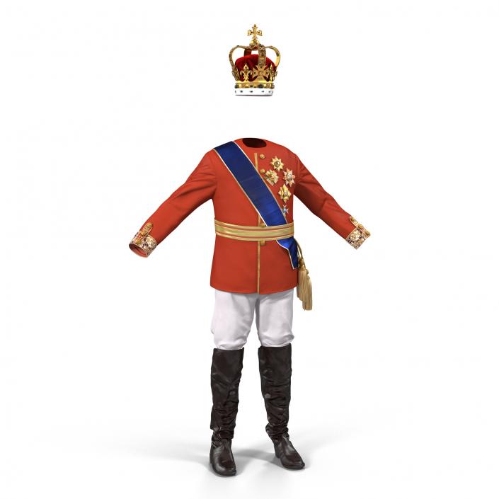 3D model Royal King Costume 3