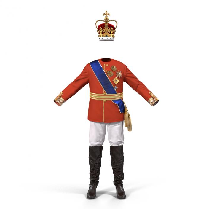 3D model Royal King Costume 3