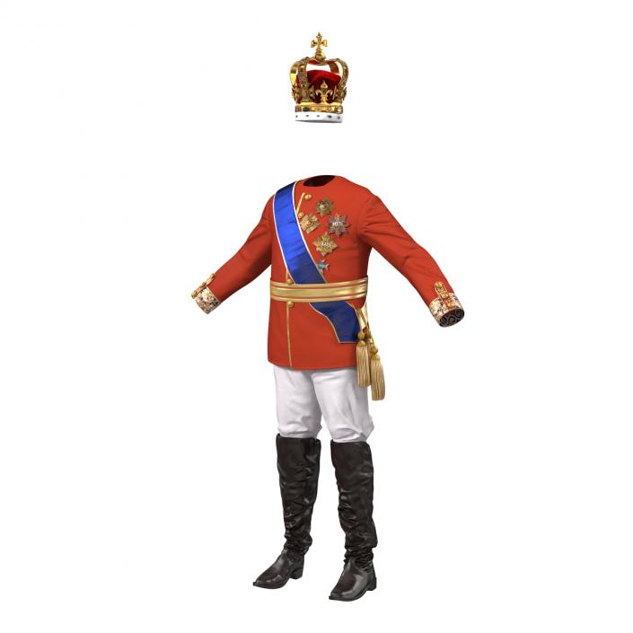 3D model Royal King Costume 3