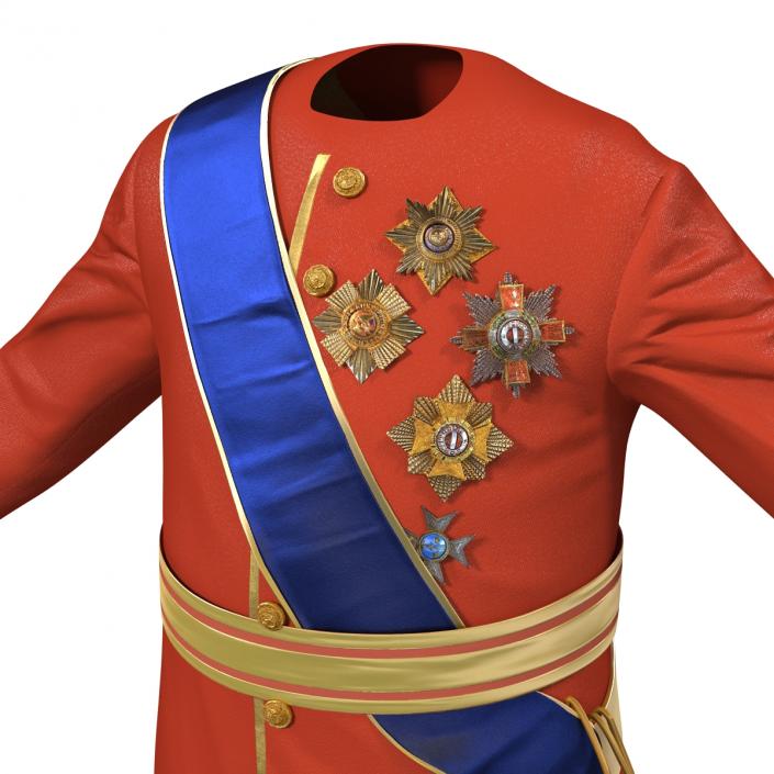 3D model Royal King Costume 3